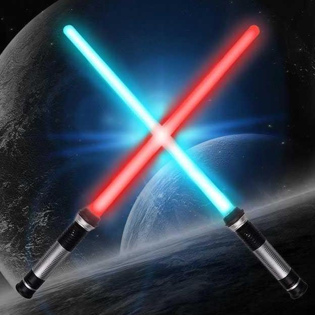 REDDAR Pedang Mainan Double Bladed Lightsaber Star Wars RGB