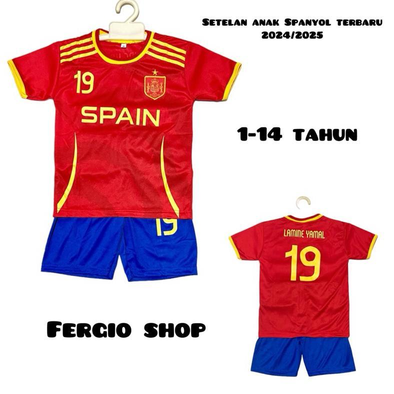 CALISTASPACE SETELAN BAJU ANAK TIMNAS INDONESIA/ BAJU BOLA ANAK TIMNAS INDONESIA/ SETELAN BAJU BOLA 
