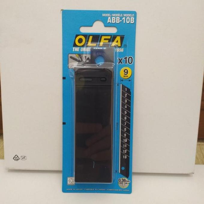 Ready Refill Cutter 9mm Spare blade ABB-10B (10pcs per pack) Olfa