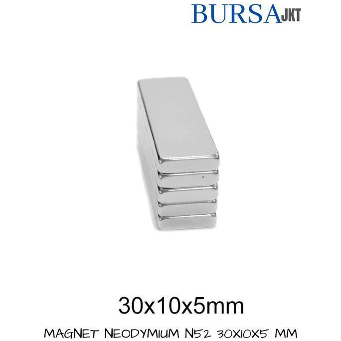 OVMIDEX STRONG MAGNET SUPER KUAT N52 NdFeB SQUARE BAR BATANG 30X10X5 MM
