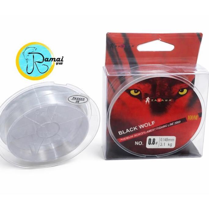 Senar Pancing Nylon Red Wolf Usa 100 Meter