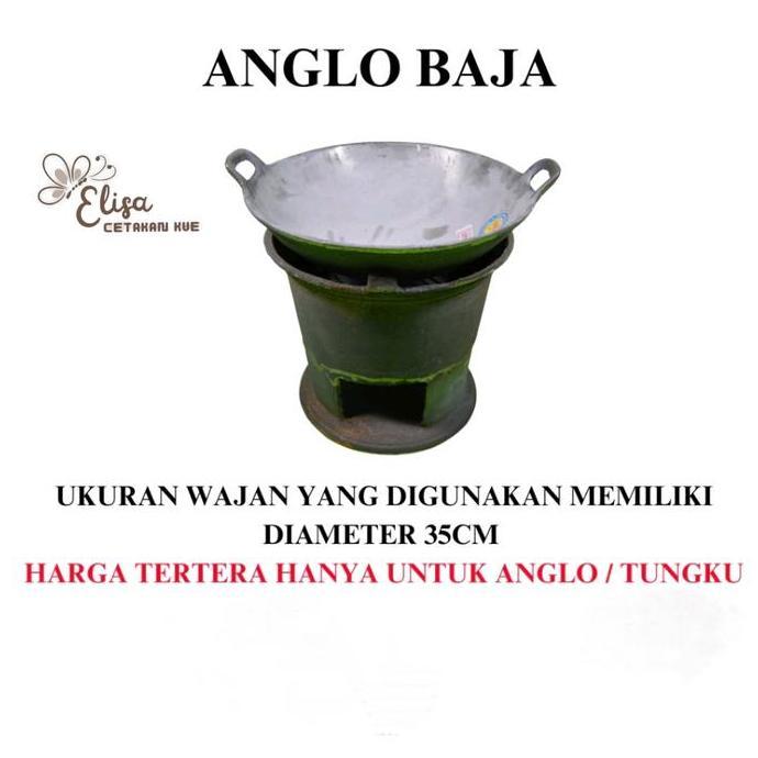 ANGLO BESI COR 30 CM / ANGLO ANGKRINGAN TUNGKU ARANG / TUNGKU BESI HT