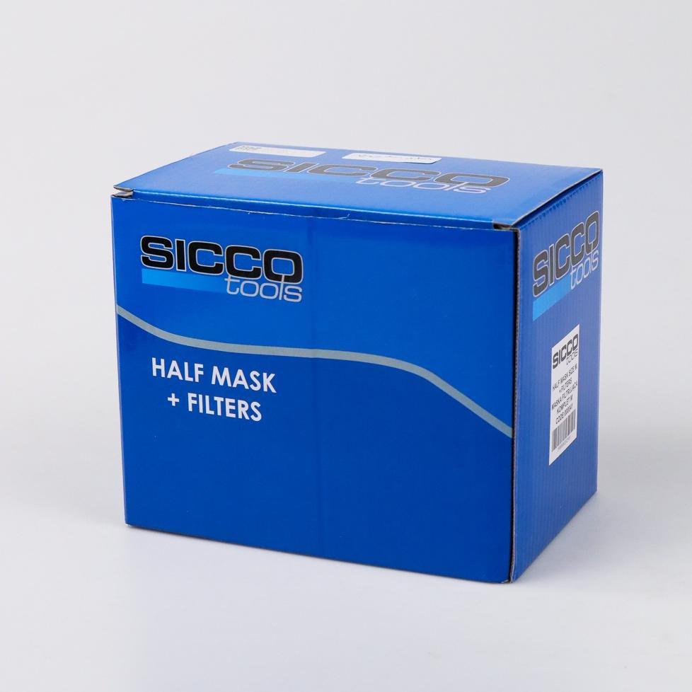 Sicco Masker Gas Respirator - 6200 - Safety - Cat Pylox - Pilok - Samuray - Samuraipaint -  Air Brus