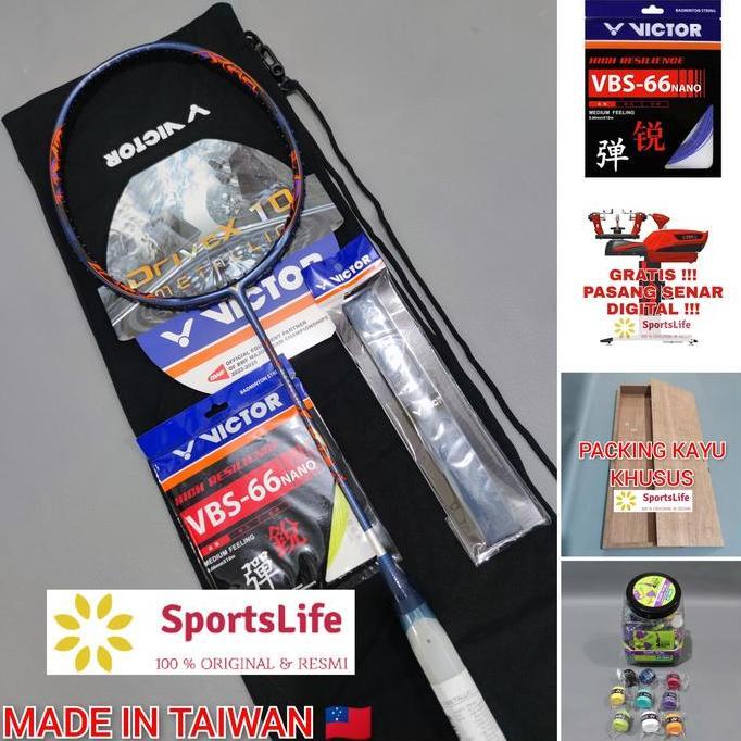 TERMURAH - RAKET BADMINTON VICTOR DRIVEX 10 METALLIC ORIGINAL