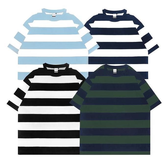 Otsky Kaos Pria Oversize Salur Biggest Polos