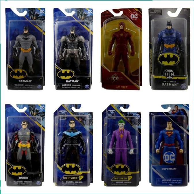 Figure DC Spin Master 6" Assortment - Batman Superman Flash Joker DKK