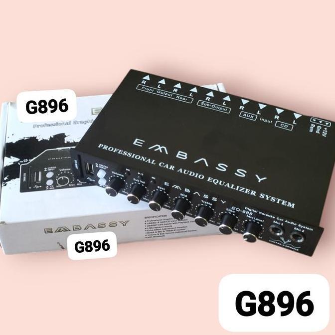 G896 ORIGINAL AMPLIFER MINI MENAMBAH ALAT KARAOKE CAR AUDIO PARAMETRIK BLUETOOTH EMBASSY GRAFHIC PRO