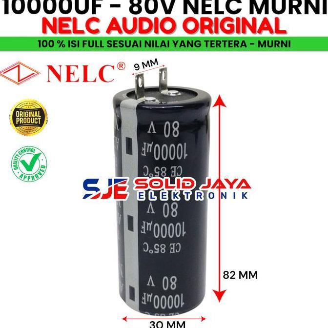 Capasitor Elko 10000 Uf 80 V Nelc Murni Asli Elco Nelc 10000Uf 80V Elko Capasitor Kapasitor 10000Uf 