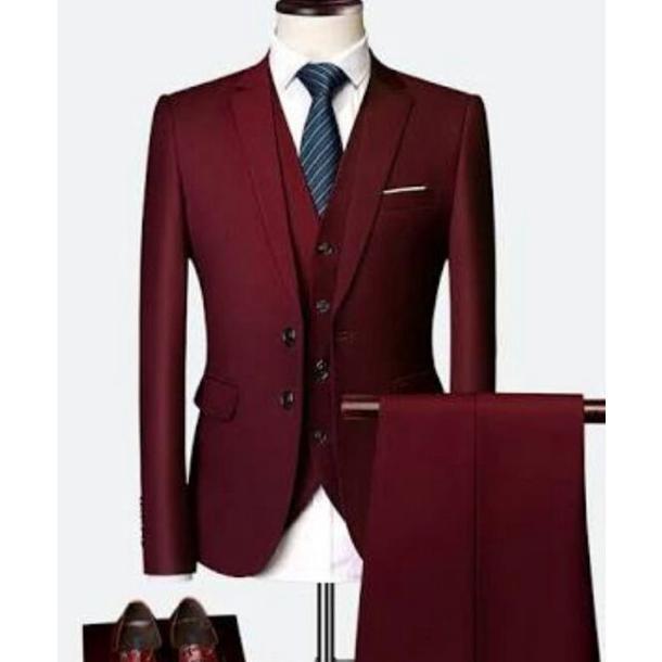 Diskon Setelan Jas Formal Pria/Set Jas Kantor/Set Jas Wedding/Setelan Jas Pria Warna Hijau Botol