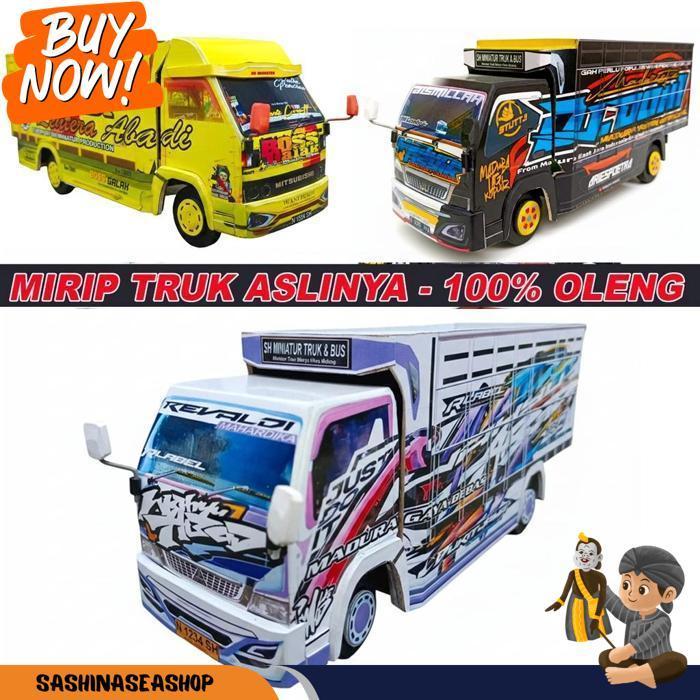 Miniatur Truk Oleng Mirip Truk Aslinya