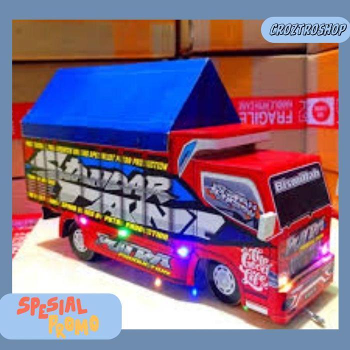 Promo Murah Miniatur Truk Oleng Full Variasi Lampu Dan Terpal Mainan Anak Rc Wahyu Abadi Brewog Audi