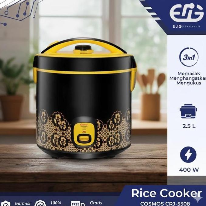 Cosmos CRJ-5508BC Magic Com 2.5L CRJ5508BC Rice Cooker Big Capacity CRJ 5508-BC