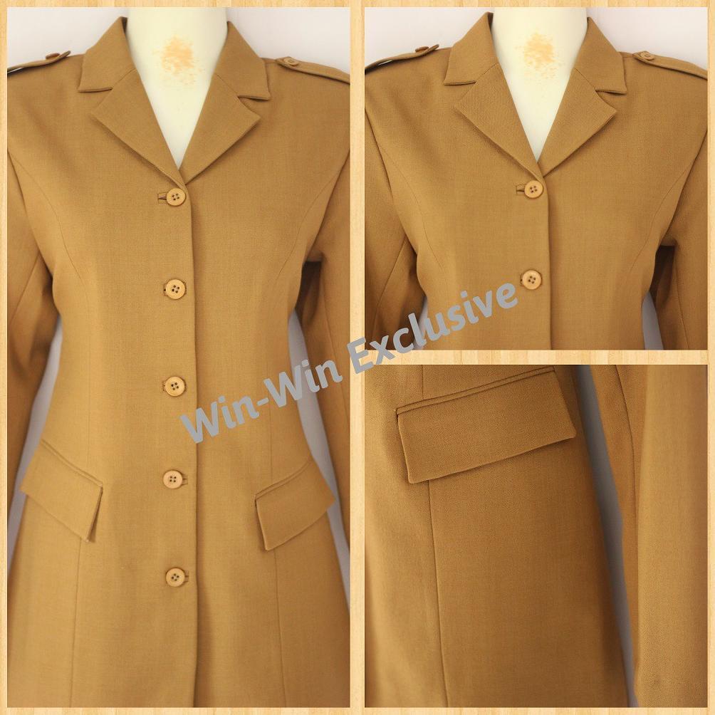 Diskon Win Win - Set Blazer Kerja Kantor Pns Wanita Warna Pemda Khaki