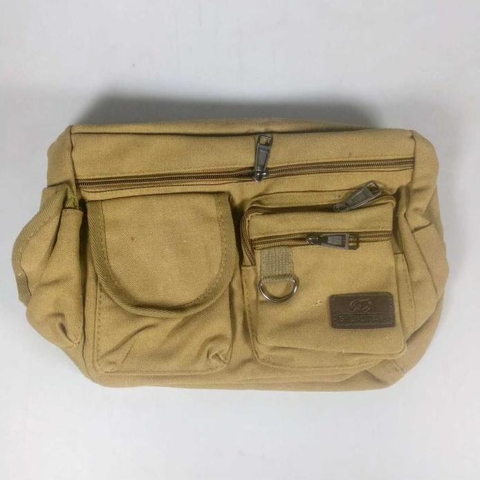 Tas Selempang Slempang Kain Kanvas Pria Messenger Bag Canvas Printing Tablet Sekolah