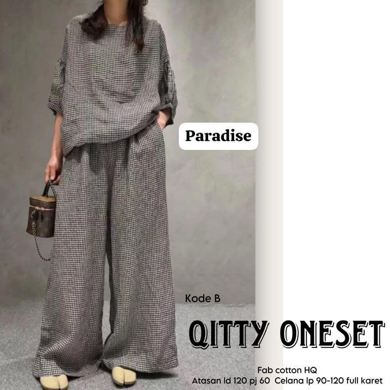 Hemat Qitty Oneset , Baju Kotak-Kotak