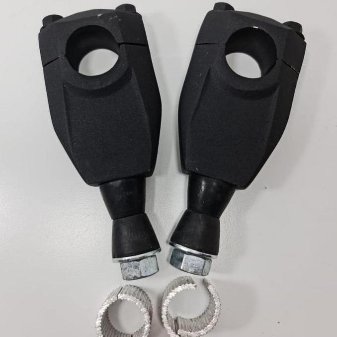 BEBAS ONGKIR - PENINGGI STANG 2 FUNGSI HITAM KLX/CRF/CB150R RAISER STANG FATBAR GIANT