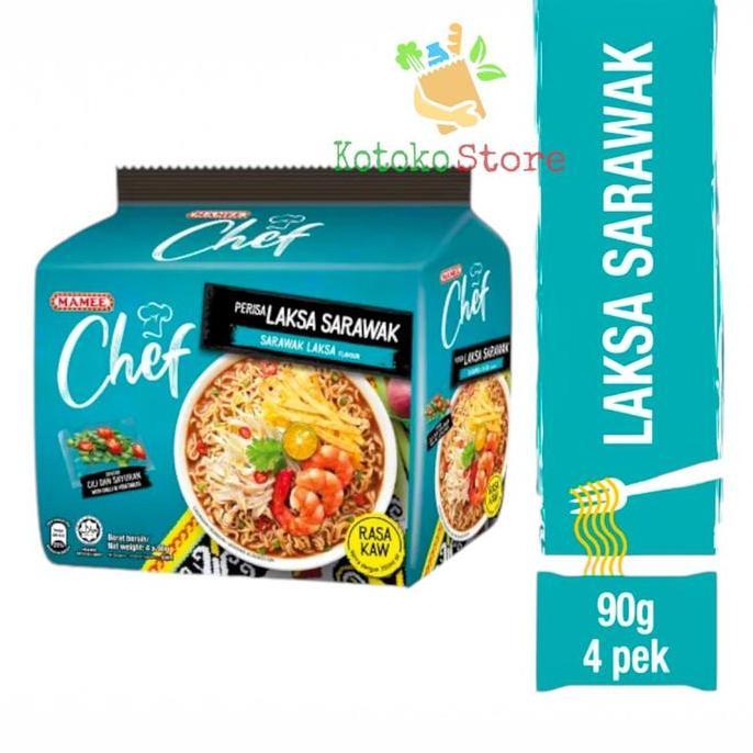 Mamee Chef Tom Yam Thai Lontong Laksa Kari Ayam Pedas Shitake / Mie Instant Mamee Chef 1 Pack