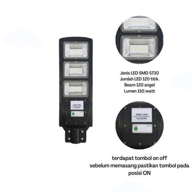 LAMPU JALAN TENAGA SURYA 60 WATT PJU LED LAMPU LED PANEL TENAGA SURYA