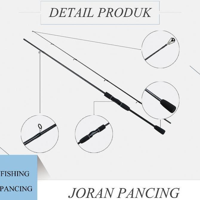 BAYASON Joran Pancing Carbon Fiber Fishing Rod Pancing pancingan set lengkap joran tegek 2 Bagian To
