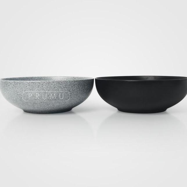 Prumu Melamine Stone Mangkok Ceper 7 Inch Golden Dragon W7107A