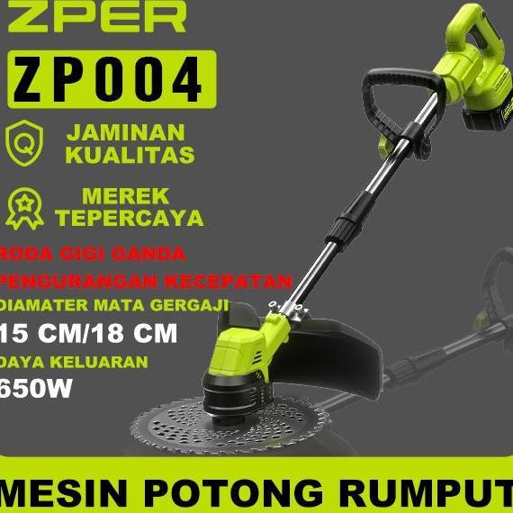 Mesin Potong Rumput Pemotong Rumput Listrik Pemangkas Rumput dengan Baterai Li-ion ZP003 alat pemoto