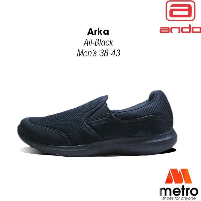 SEPATU - SEPATU PRIA - SEPATU SLIPON PRIA ANDO ARKA (PRODUKSI BARU) UKURAN 39-43 Sepatu pria