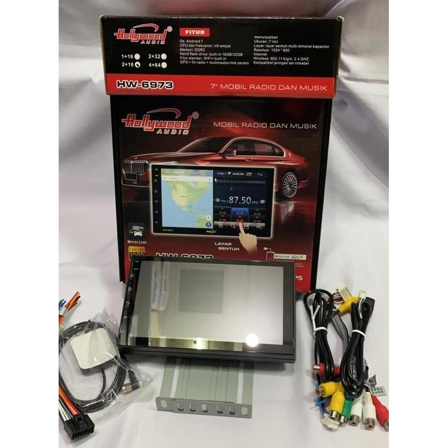 HEAD UNIT ANDROID 7 INCH HOLLYWOOD HW-6973 UNIVERSAL