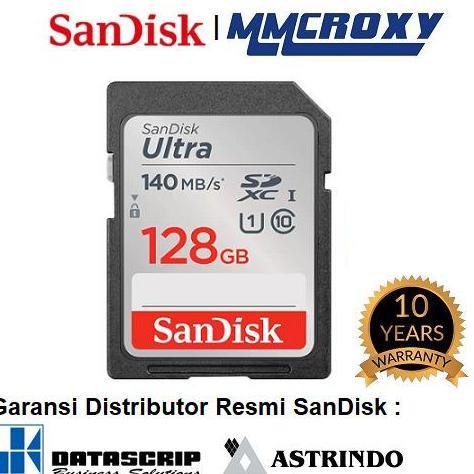 PROMO DISKON - SanDisk Ultra SDXC Card 128GB Class 10 - SDcard 128GB SDXC