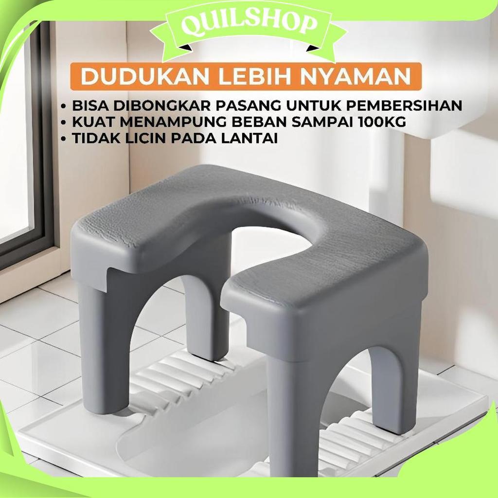 Huicome Kursi  jongkok , toilet jongkok siram kamar mandi ibu hamil, toilet jongkok plastik Teratas
