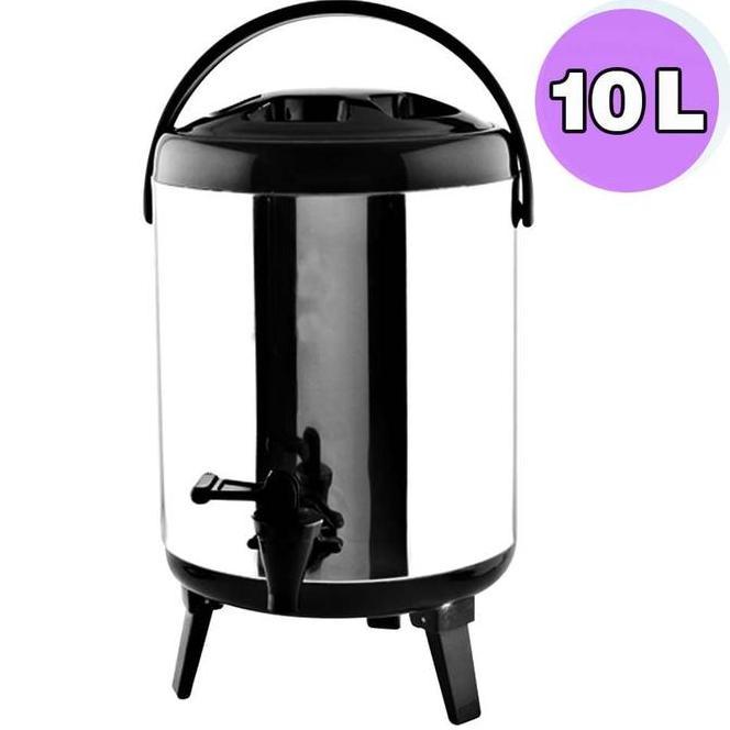Water Jug Milk Tea Buet Stainless Steel 10L Drink Jar Sier