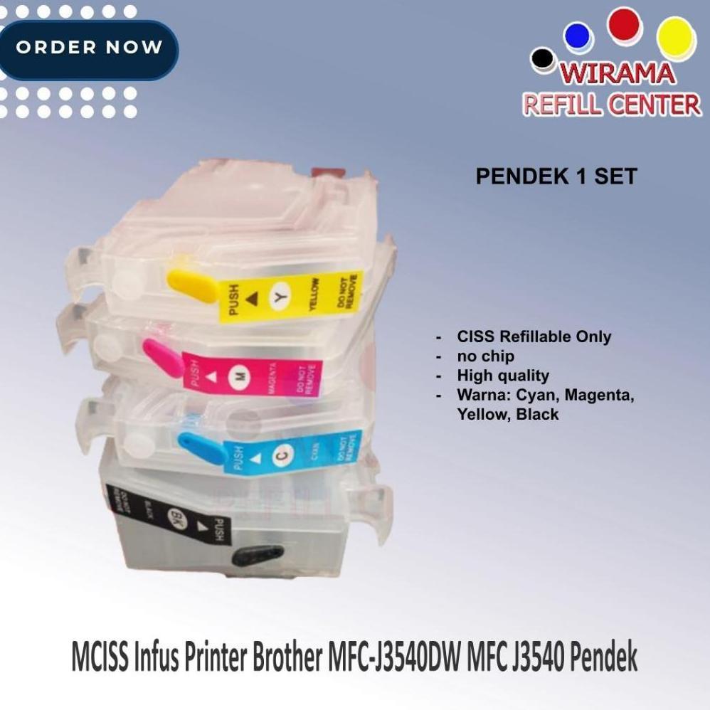 MCISS Infus Printer Brother MFC-J3540DW MFC j3540 Pendek Printer