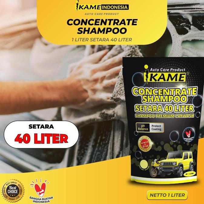 IKAME BIANG KONSENTRAT SHAMPO MOBIL 1 LTR SETARA 40 LTR/SHAMPO MOBIL MOTOR/BIANG SHAMPOO