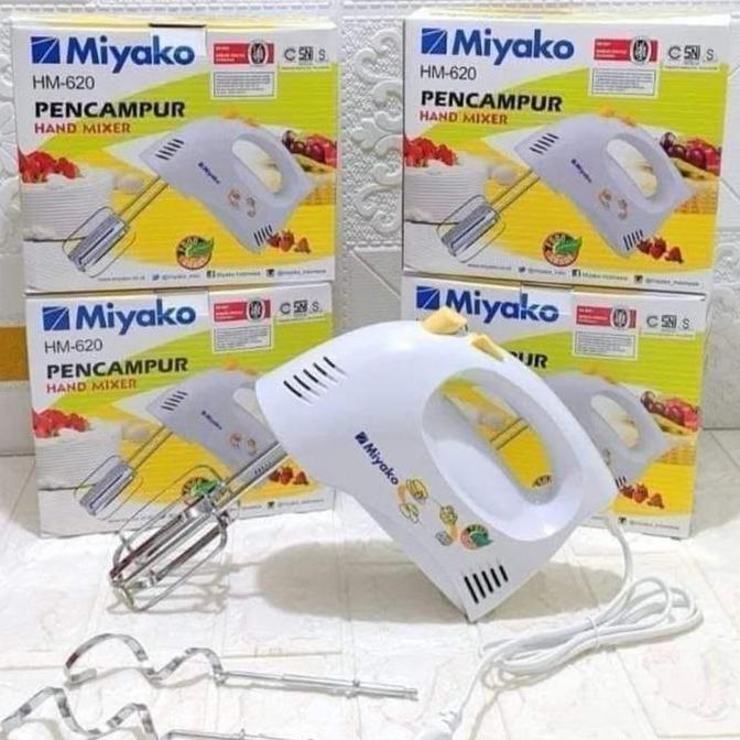 Mixer Miyako HM-620 dengan 5 Kecepatan + Turbo dan Daya 190 Watt - Pengaduk TA
