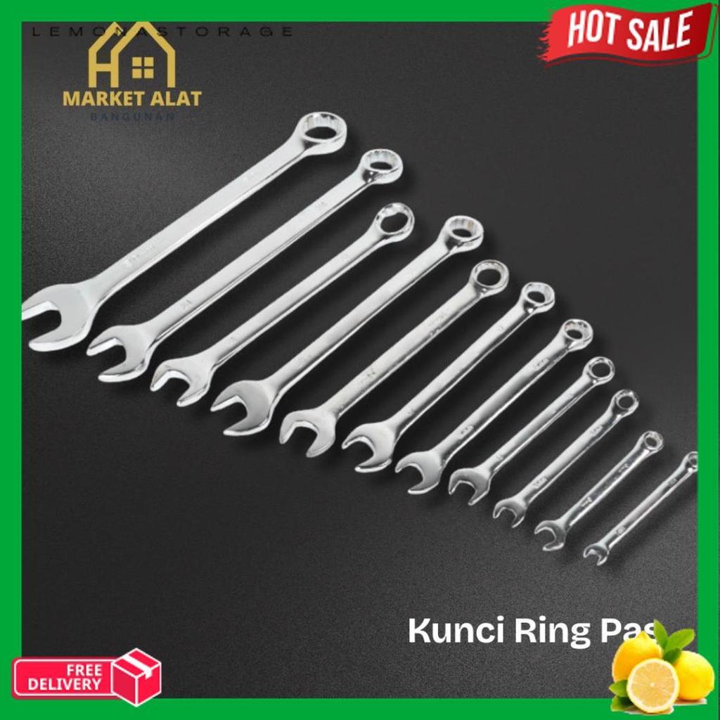 Exclusive Kunci Ring Pas 6-24Mm - Kunci Ring Pas Set Chrome Vanadium