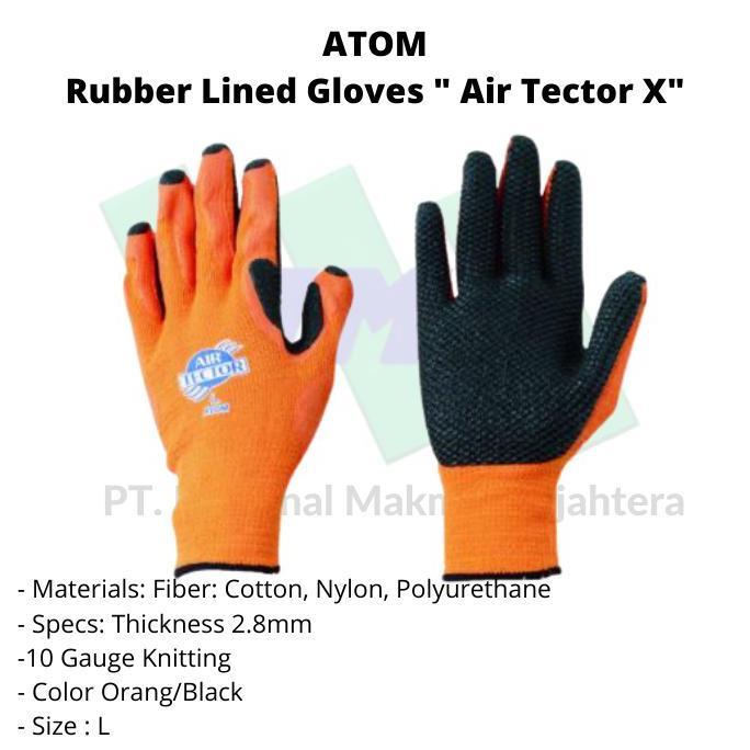 TERLARIS TRUSCO 420-7599 RUBBER D GLOVES " AIR TECTOR X"