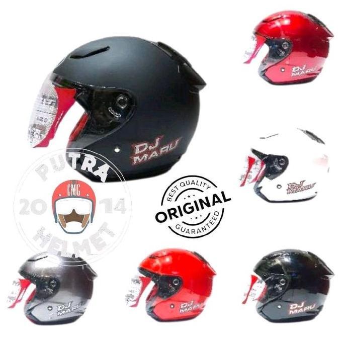 NEW HELM KYT DJ MARU SOLID PUTIH ORI