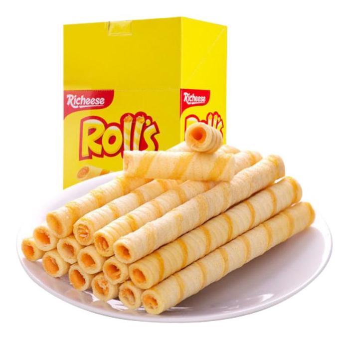 Nabati Rolls Cheese / Keju Wafer Stick @ 6 gr (HARGA 1 DUS ISI 6 BOX)