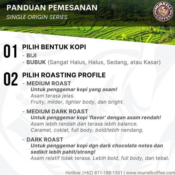 NEW PAPUA WAMENA KOPI ARABICA SPECIALTY PREMIUM BIJI BUBUK MURRELL COFFEE ORI