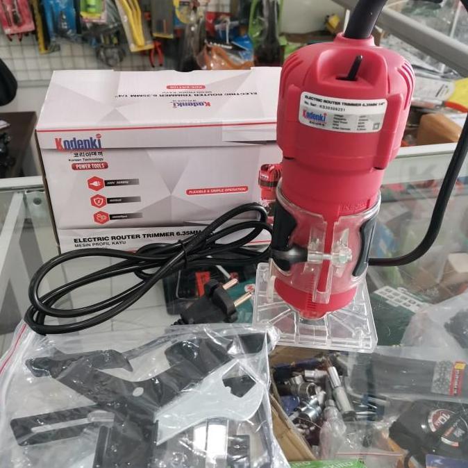 Promo Kodenki Mesin Profil 6.35 Mm Mesin Router Listrik Trimer Lis Kayu Trimmer Listrik