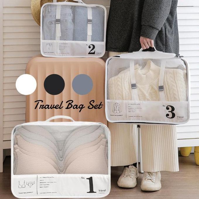 JEVAN_CELLY - VINNATSU-S/M/L TRAVEL CLOTHES BAG SUITCASE ORGANIZER TAS TRAVEL POUCH SET ORGANIZER BA