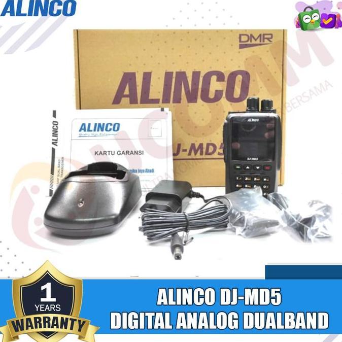 Sale Alinco Dj Md 5 Dj-Md5 Dmr Dualband Vhf Uhf 400 Ht Digital Alinco Dj Md5 Dj Md 5 Original Garans