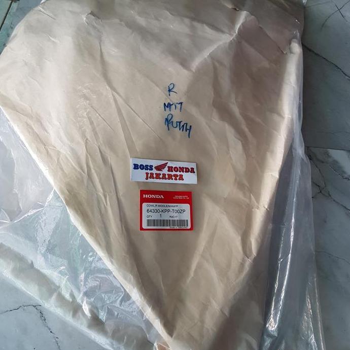 SPAREPART CBR : 64330-KPP-T00ZP FAIRING / BODY TENGAH KANAN PUTIH CBR 150 FI / CBR 250 R ORI HONDA T