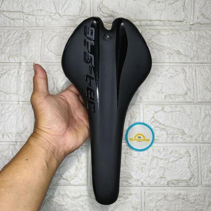 Sadel Sepeda MTB FEDERAL Balap Fixie GTS-TEC Black Flat Saddle Empuk