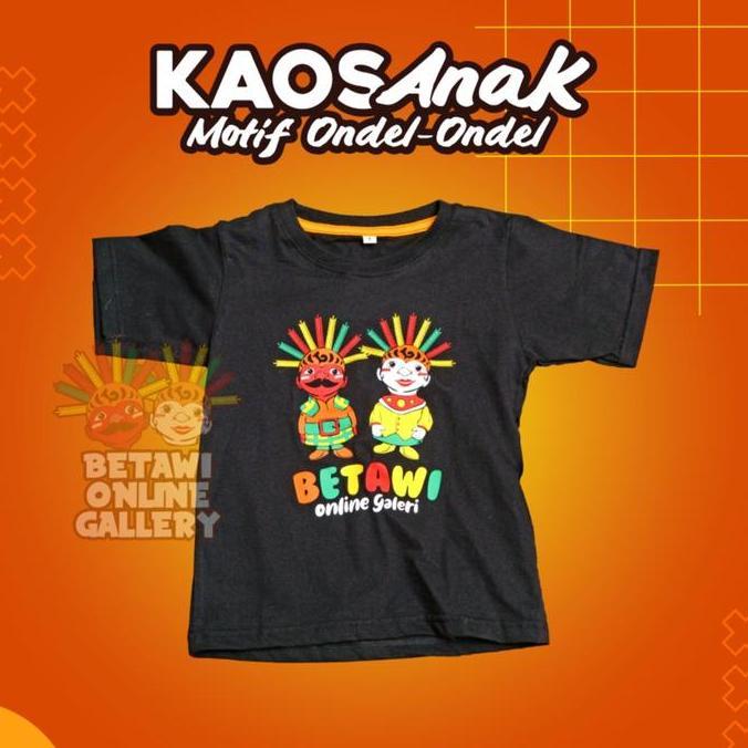 Ondel ondel T-Shirts / Kaos motif Ondel Ondel / Kaos anak gambar ondel ondel Fashion