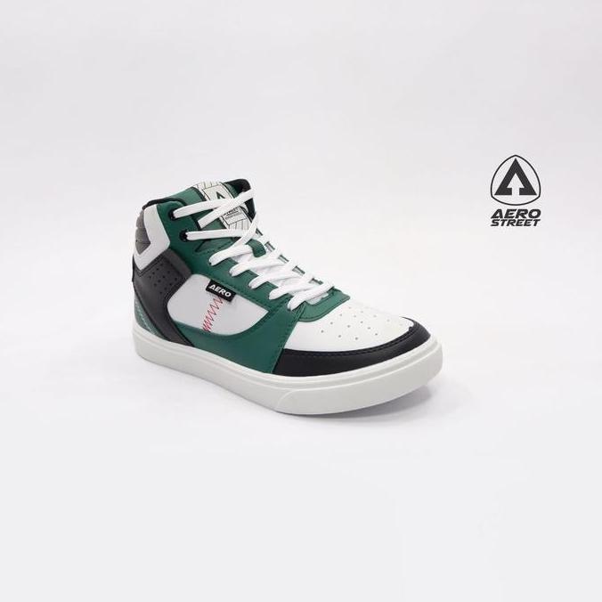 New AEROSTREET HOOPS HIGH PUTIH HIJAU HITAM 100% ORIGINAL
