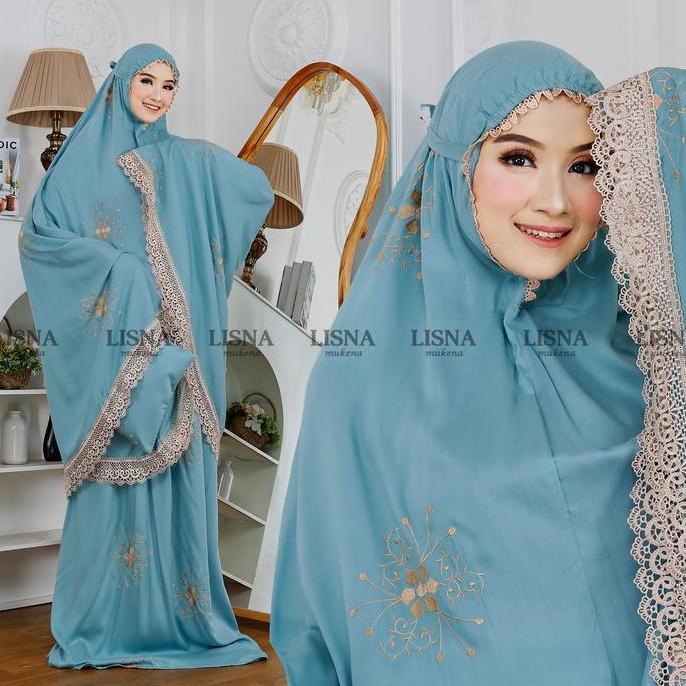 Lisna Mukena - Mukena Dewasa Rayon Bordir Premium Starla Series Mukenah