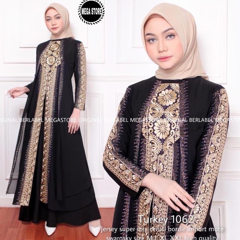 Official Gamis Turkey 1062 Turkey 3410 Hawa #135 Dress Busana Muslimah By Original Mega Store Farzol