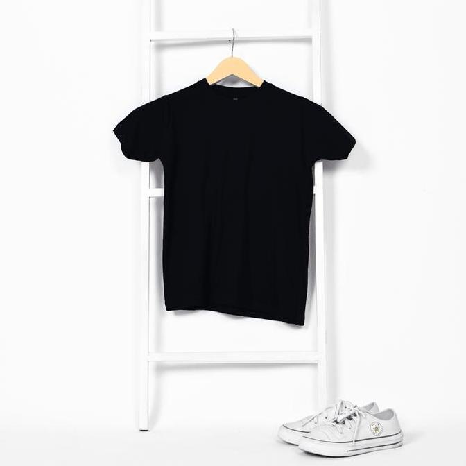 KAOS POLOS ANAK 1-12 TAHUN/HITAM