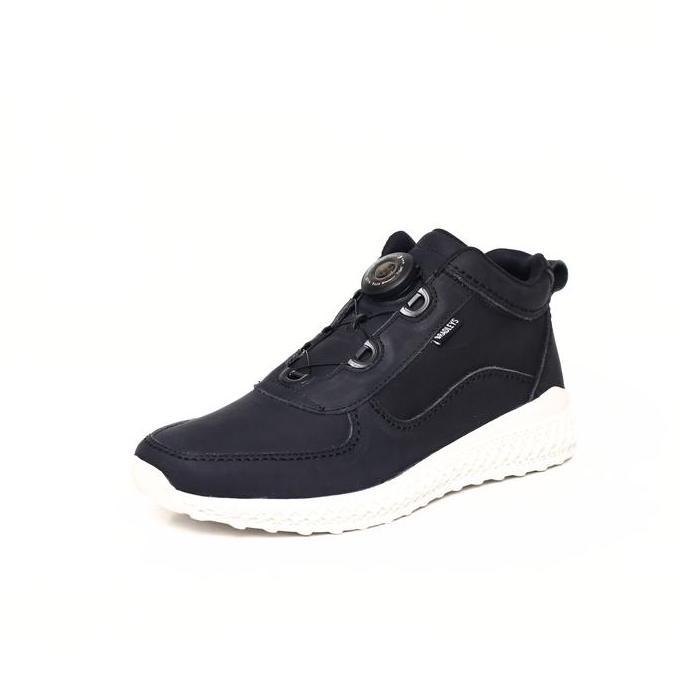 New Bradleys Hero TP Sporty Black - Sepatu Kulit Sneakers Casual Pria Tali Putar