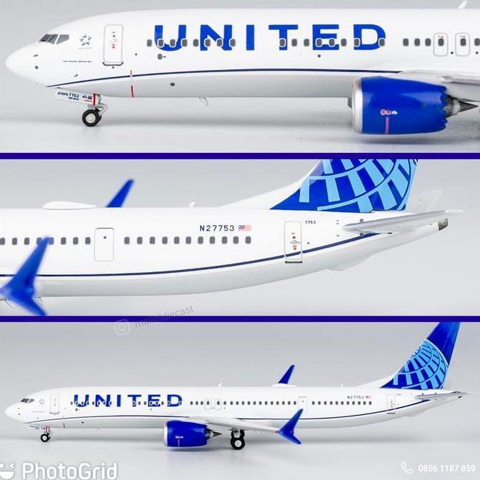 United Boeing 737 Max 10 N27753 NG Model 1:400
